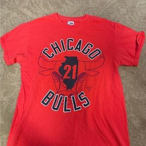 Red Chicago Bulls Graphic T-Shirt